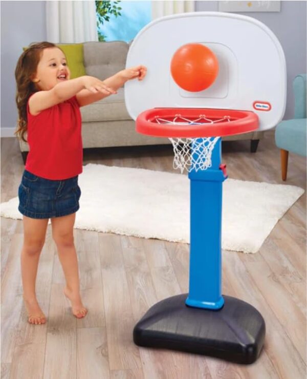 Little Tikes Easy Score Basketball Set, Blue, 3 Balls - Amazon Exclusive, 23.75 x 22 x 61 inches - Image 3