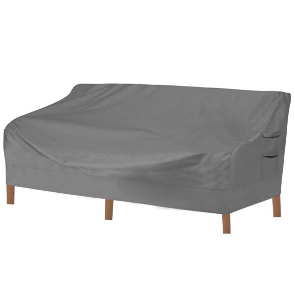 Vailge Heavy Duty Patio Sofa Cover, 100% Waterproof 3-Seater Outdoor Sofa Cover,Lawn Patio Furniture Covers with Air Vent and Handle,79" Wx 37" Dx 35" H,Grey