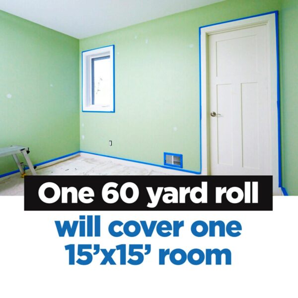 ScotchBlue Original Multi-Surface Painter's Tape, 0.94 Inches x 60 Yards, 1 Roll, Blue, Paint Tape Protects Surfaces and Removes Easily, Multi-Surface Painting Tape for Indoor and Outdoor Use - Image 2