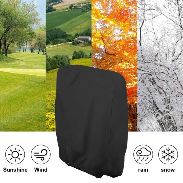 Naiveroo Outdoor Zero Gravity Folding Chair Cover Waterproof Dustproof Lawn Patio Furniture Covers All Weather Resistant 28"x43"（Black） - Image 5