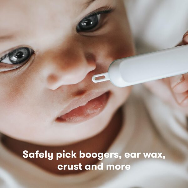Frida Baby 3-in-1 Nose, Nail + Ear Picker | Baby Ear Cleaner + Baby Nose Cleaner and Nail Tool for Babies + Toddlers, Safely Clean Baby's Boogers, Ear Wax & More - Image 6