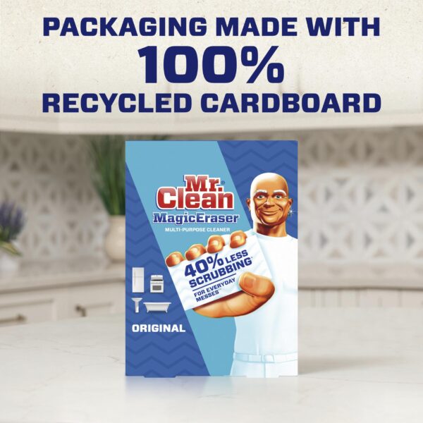 Mr. Clean Magic Eraser Original Cleaning Pads with Durafoam, White, 6 Count - Image 2