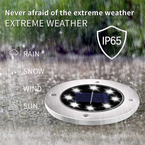 INCX Solar Lights for Outside,12 Pack Solar Lights Outdoor Waterproof, Solar Garden Lights Landscape Lighting for Patio Pathway Lawn Yard Deck Driveway Walkway White - Image 6