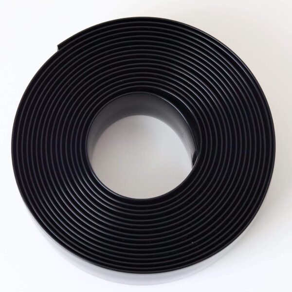 KOMORAX Black 2" Wide 20' Length Chair Vinyl Strap Strapping for Patio Lawn Garden Outdoor Furniture Matte Finish Color - Image 2
