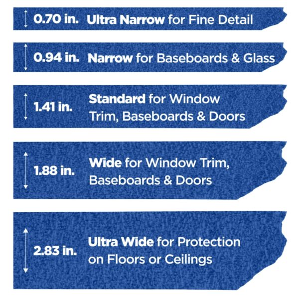 ScotchBlue Original Multi-Surface Painter's Tape, 0.94 Inches x 60 Yards, 1 Roll, Blue, Paint Tape Protects Surfaces and Removes Easily, Multi-Surface Painting Tape for Indoor and Outdoor Use - Image 6