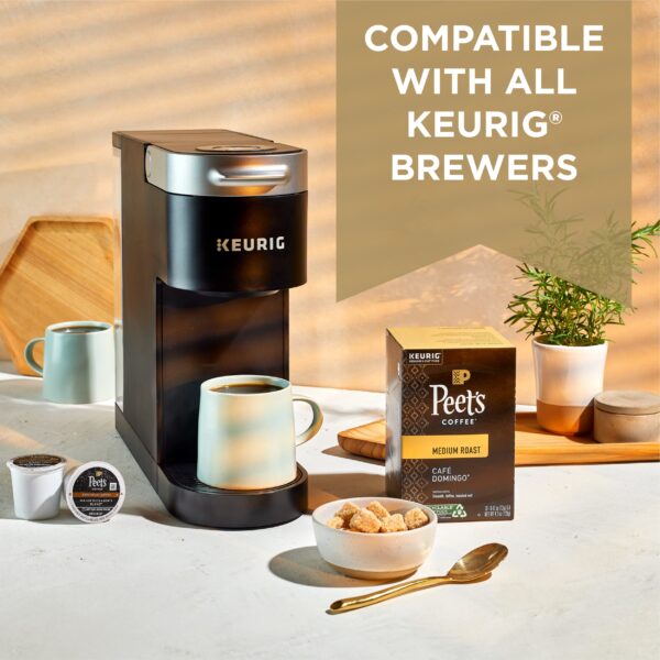 Peet's Coffee, Dark Roast Decaffeinated Coffee K-Cup Pods for Keurig Brewers - Decaf House Blend , 10 count (Pack of 6) - Image 3