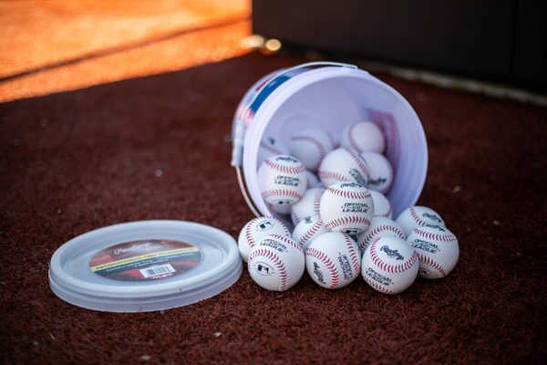 Rawlings | Official League Recreational Use Practice Baseballs | Youth/8U | OLB3 | Bucket | 24 Count - Image 5