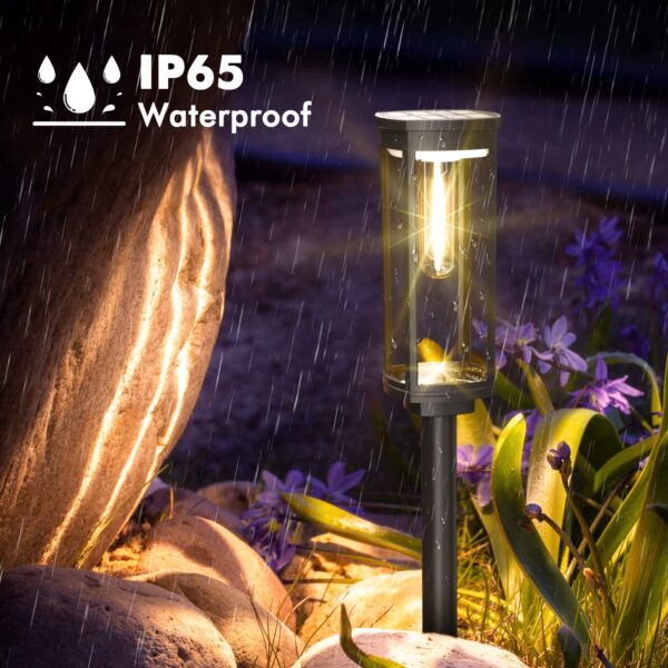 COXSENI Solar Pathway Lights Outdoor 8 Pack, Bright Solar Path Light Outside Waterproof, Solar Garden Decorative Solar Powered Landscape Lights for Walkway Driveway Lawn Patio Sidewalk Yard Decor - Image 7